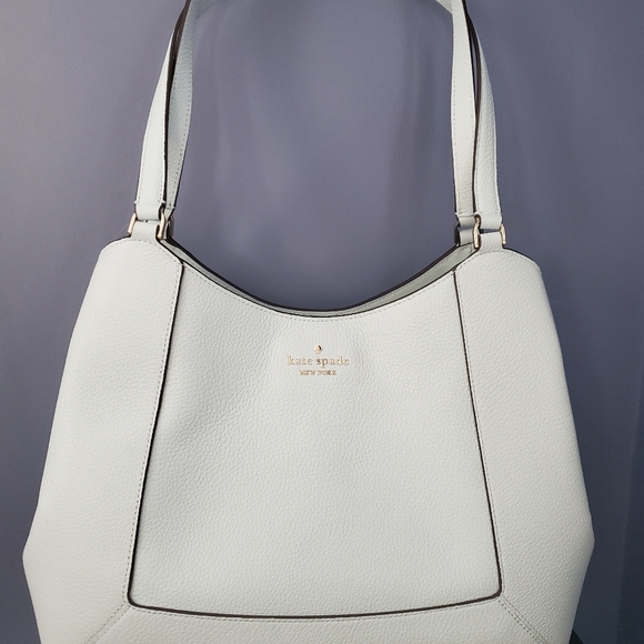 Kate Spade Light Blue Lena Triple Compartment Shoulder Bag. NWT - Picture 2 of 9